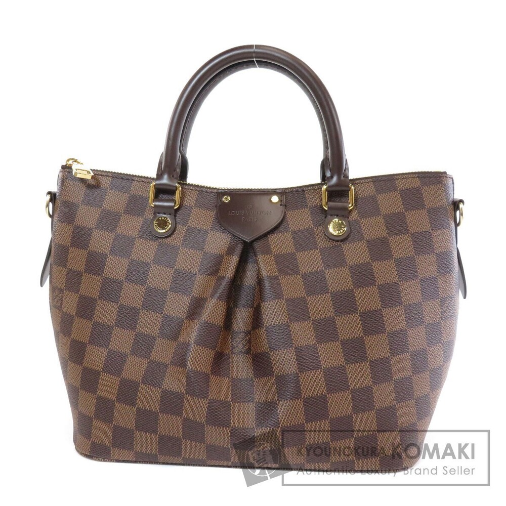 Louis Vuitton Siena Top Handle Bag Damier Canvas Brown